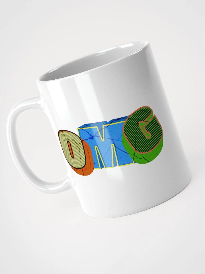 OMG Typography White Glossy Mug product image (2)