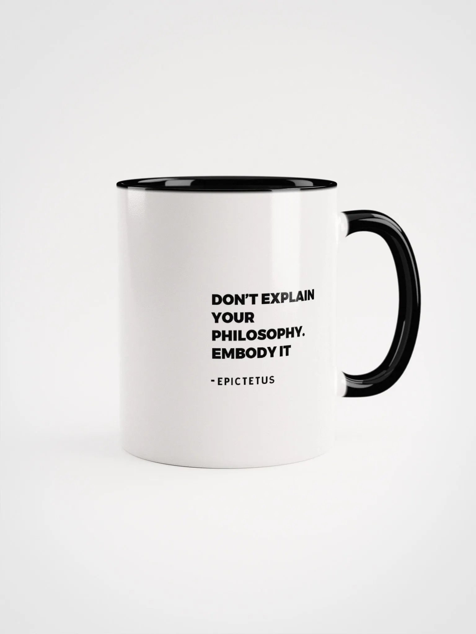 Don’t Explain Your Philosophy. Embody It. Epictetus Mug product image (8)