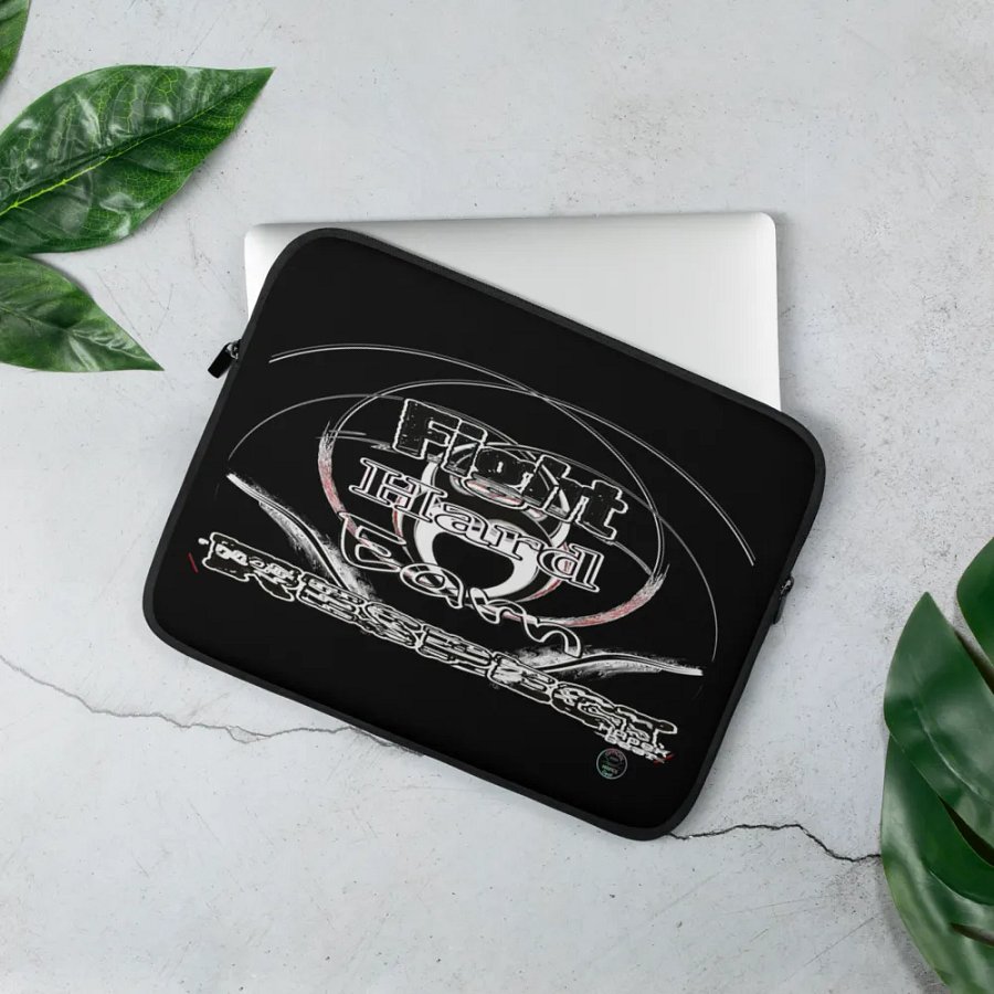 Fight Hard Earn Respect - Black - Laptop Sleeve product image (2)