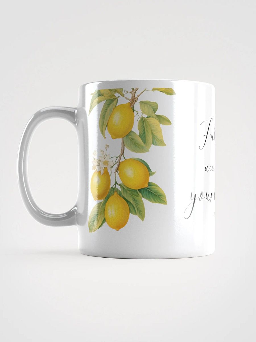 'Fully Accomplish Your Ministry' Lemons White Glossy Mug product image (4)