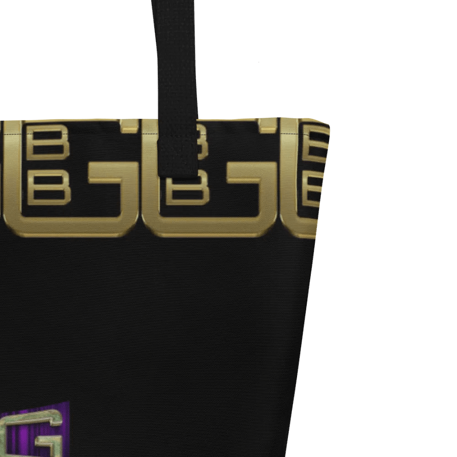 Black and Green Geometric with Diamonds BBG Tote Bag with Pocket product image (3)