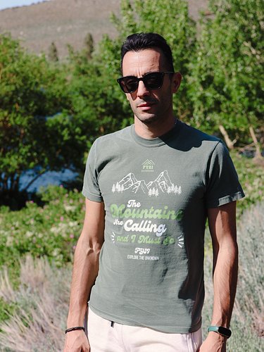 Mountains are calling and I must go ⛰️ 
Get your Comfort and colors tee and explore the unknown with FYSI!
•
#tees #tshirt #n...