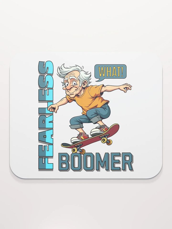 Fearless Boomer Skateboarding Energy Mouse Pad product image (1)