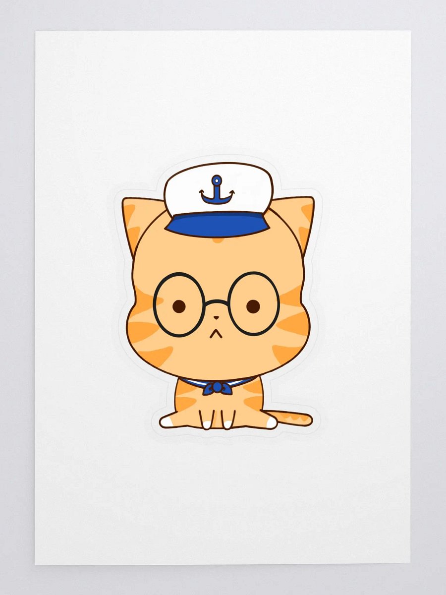 Captain Whiskers: The Nautical Qutie Cat Sticker product image (3)
