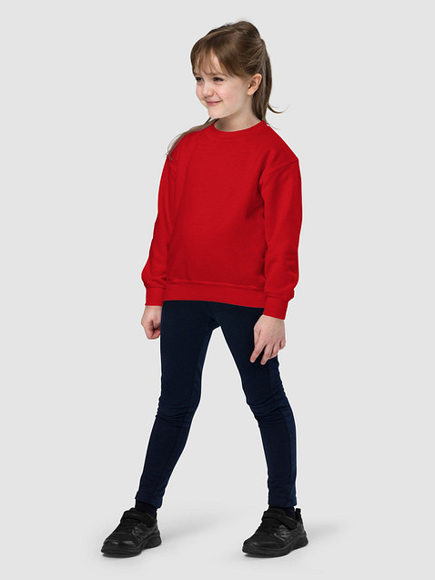 Photo showing Gildan Youth Crew Neck Sweatshirt