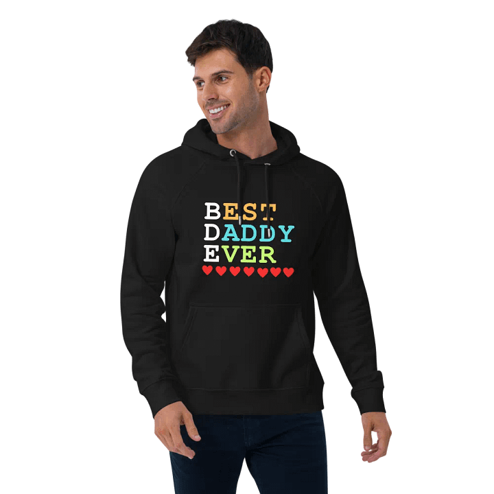 Best Daddy Ever SOL'S Unisex Eco Raglan Hoodie product image (2)