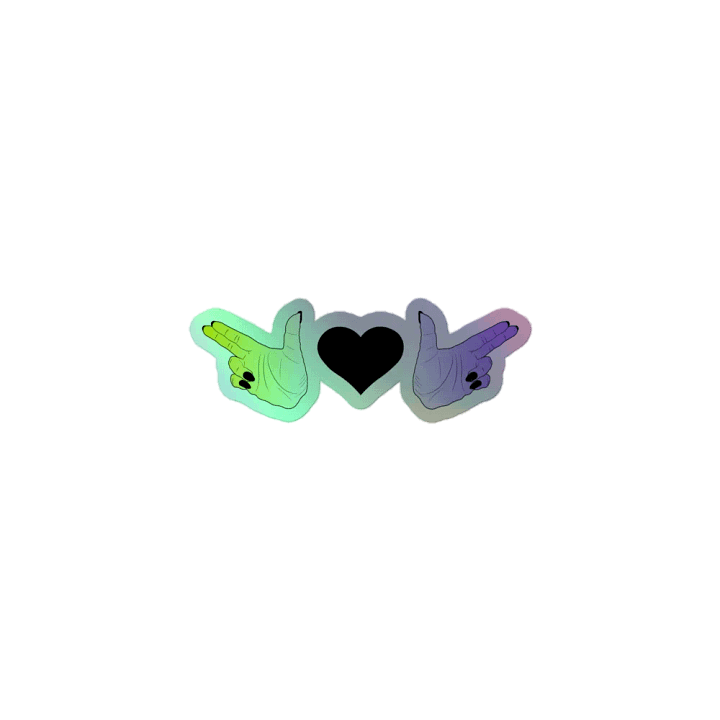 Finer Guns (enby Flag) Holo Sticker product image (1)