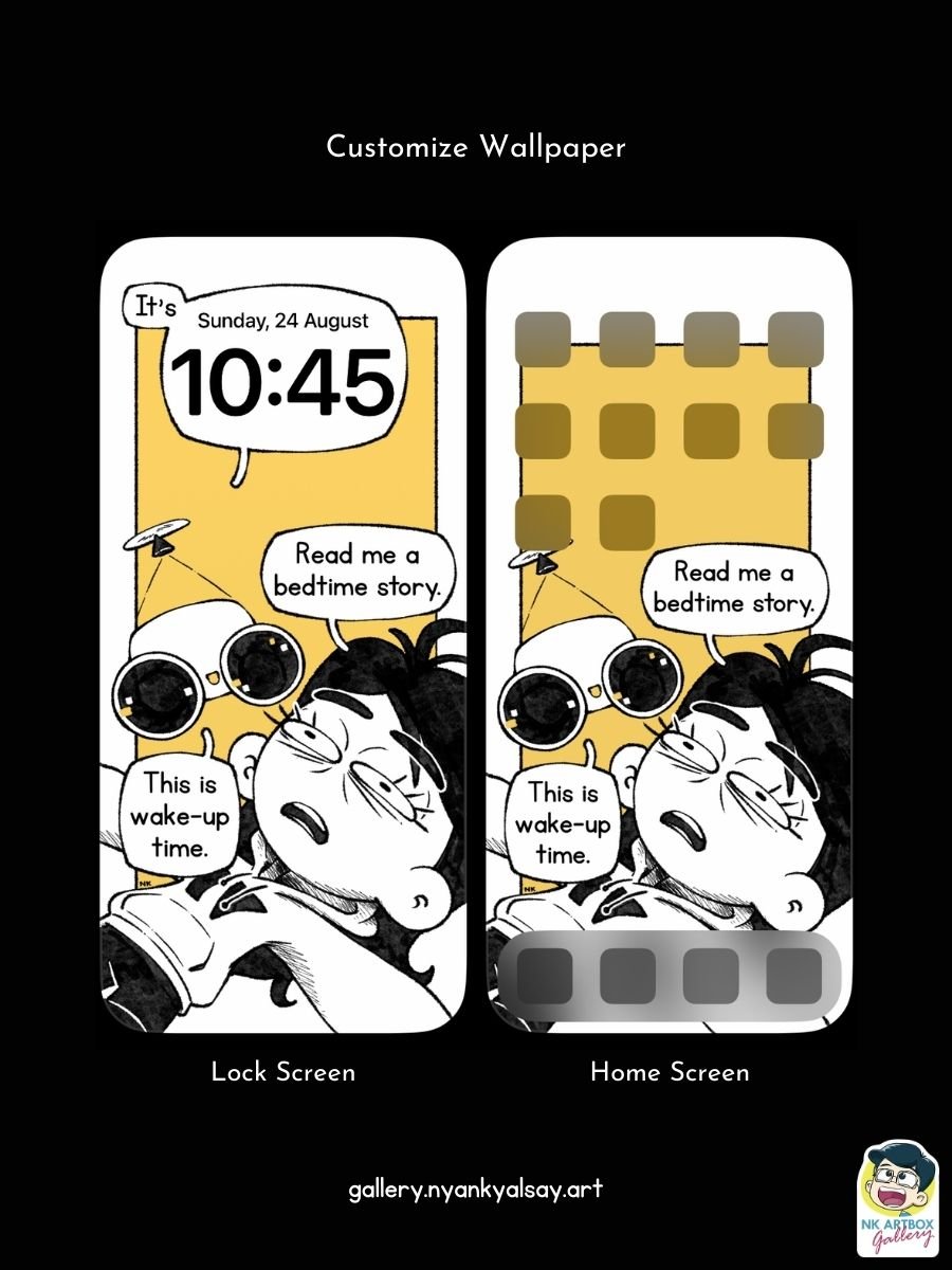 Byte Me | Phone Wallpaper | Bedtime Story product image (2)