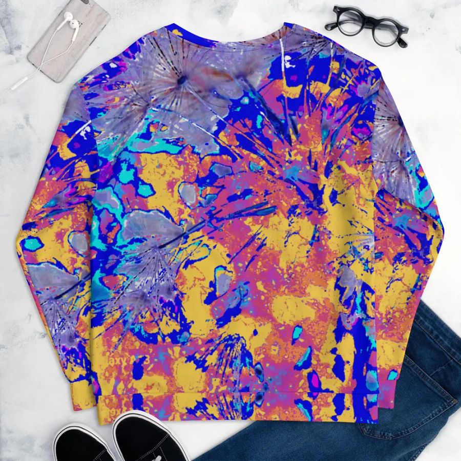 Vibrant Abstract Dandelion Seeds Unisex Sweatshirt product image (9)