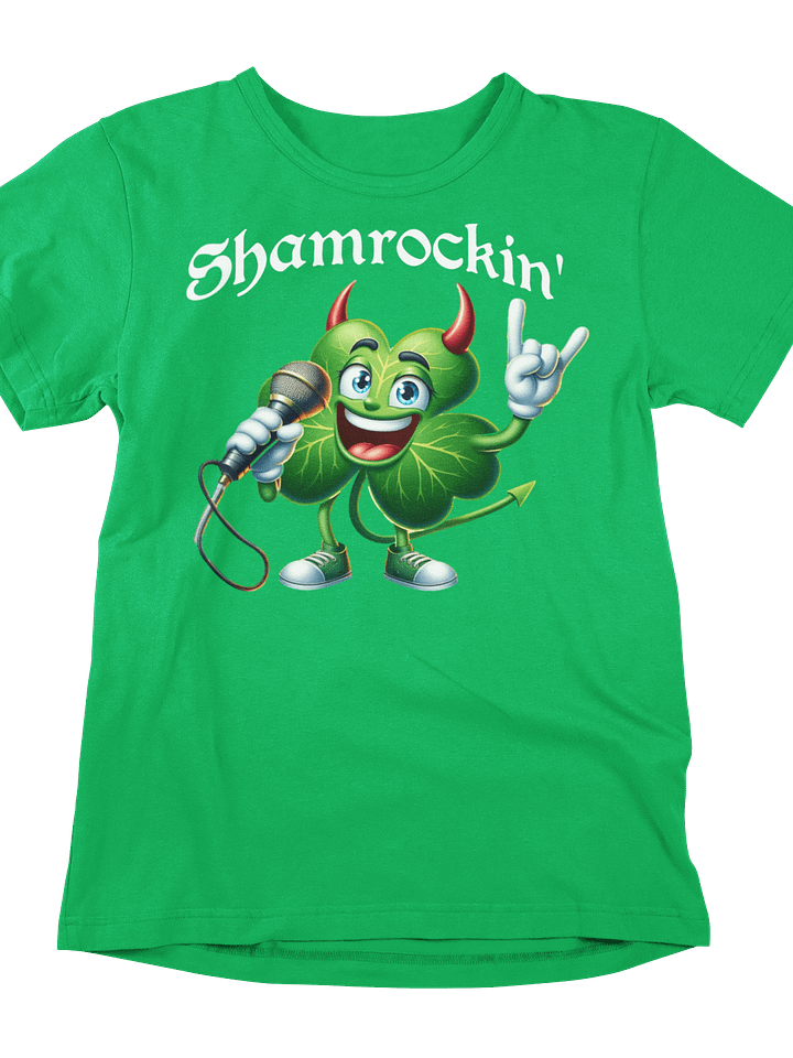 Shamrockin' Rockstar Tee: Unleash Your Inner Irish Rock God! product image (1)