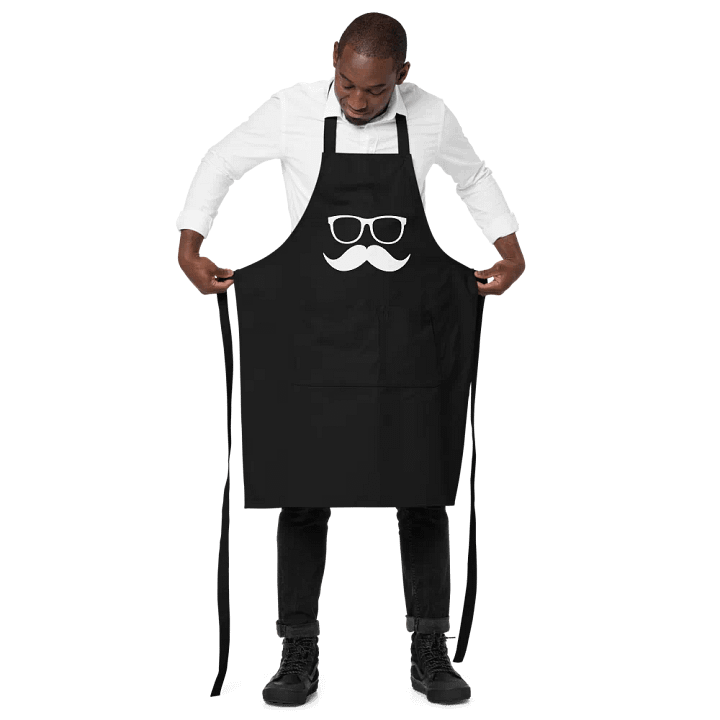 White Moofstache Apron product image (3)