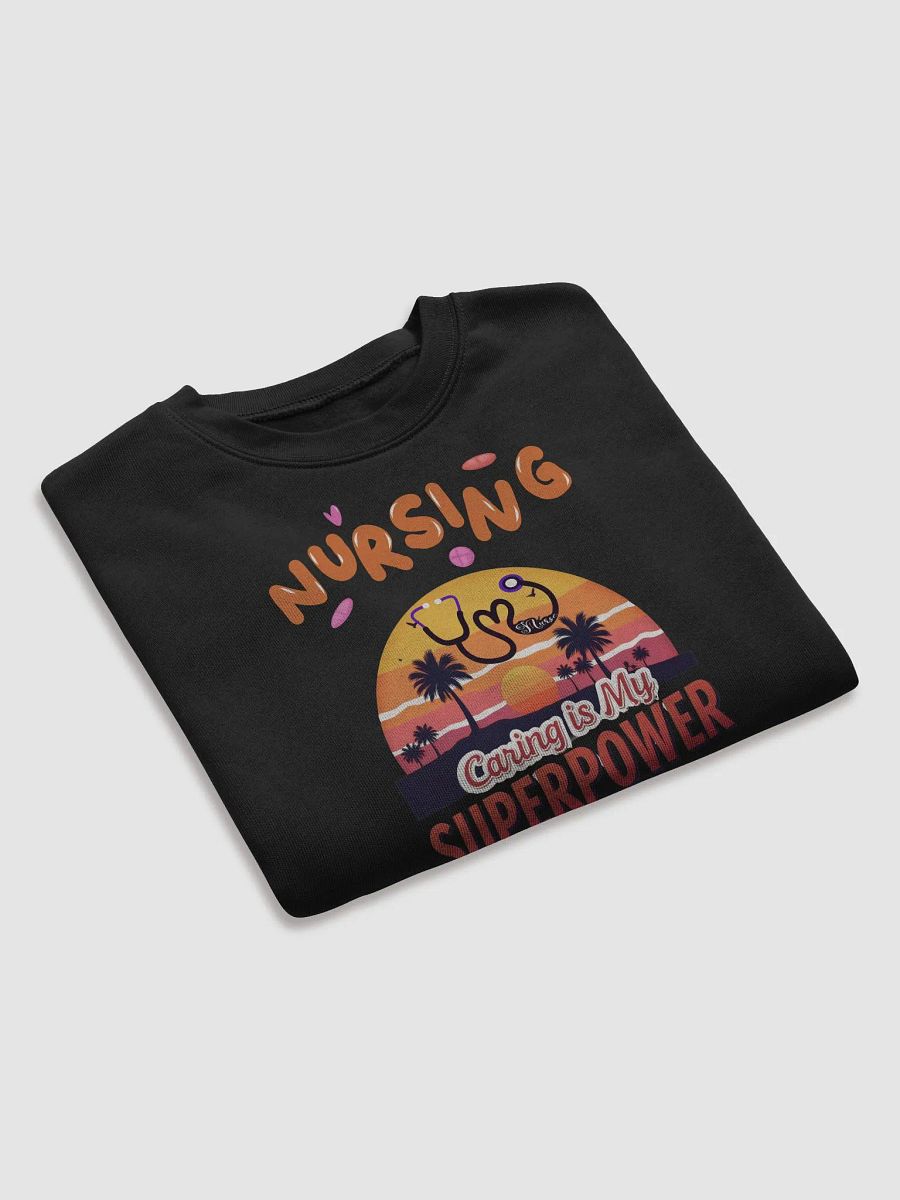 Caring Superpower Sunset Crop Sweatshirt product image (20)