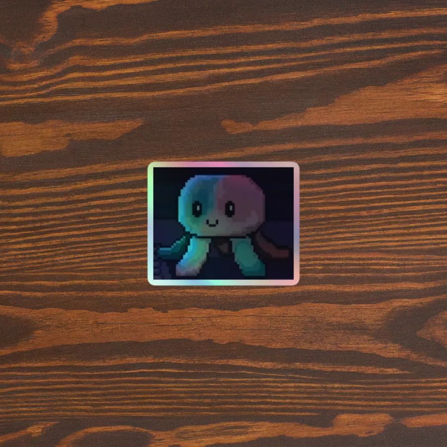 Squiddleton Holographic Sticker product image (5)