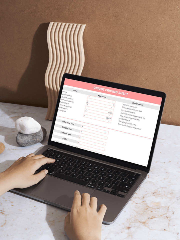 Cricut Pricing Sheet product image (1)