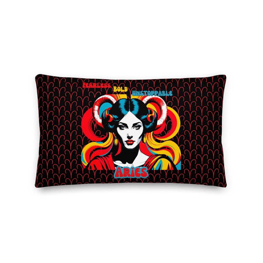 Aries 2025, Fearless, Bold, Unstoppable, Pillow product image (2)