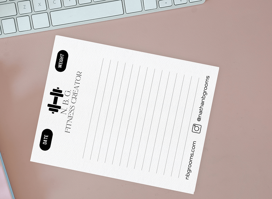 Fitness Routine Notepad product image (5)