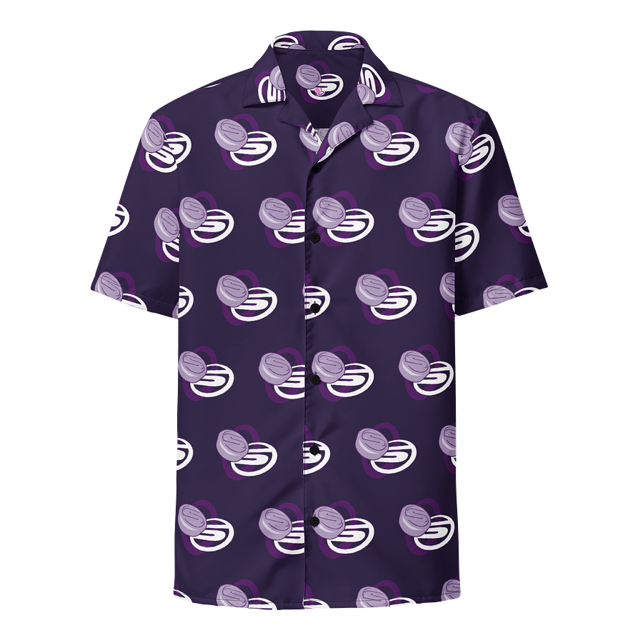 Stimulant Records Hawaiian All Over Print Shirt Purple Logo product image (1)