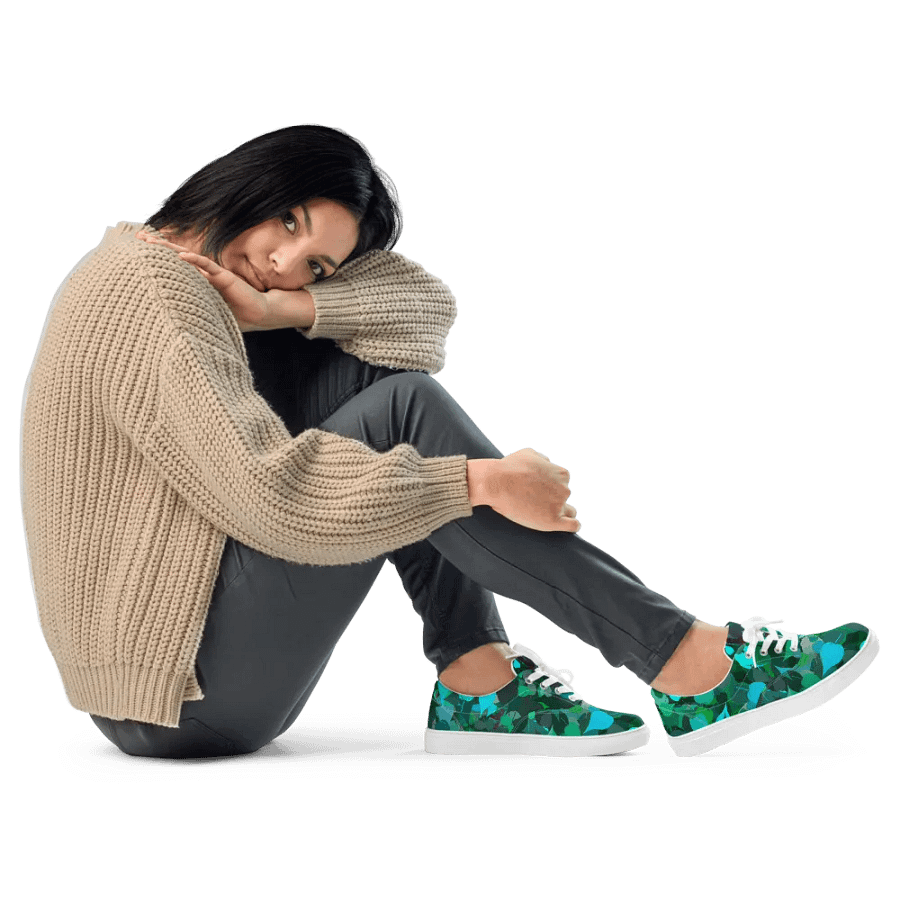 Green Leaves Chromatic Canopy Lace-Up Sneakers product image (11)