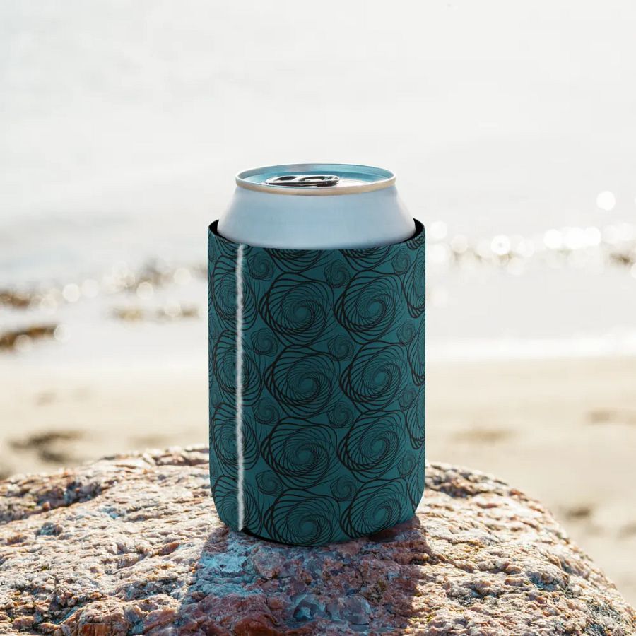 Swirling Teal Can Cooler product image (10)