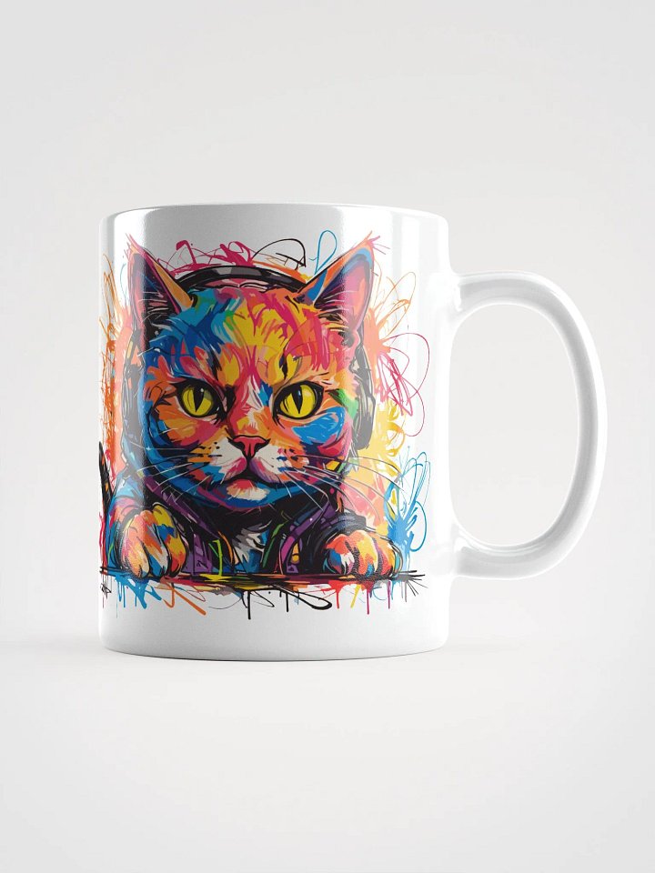 Graffiti Scribbles Cat 7 , Mug product image (2)