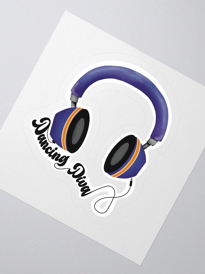 Dancing Diva Headphones Sticker product image (3)