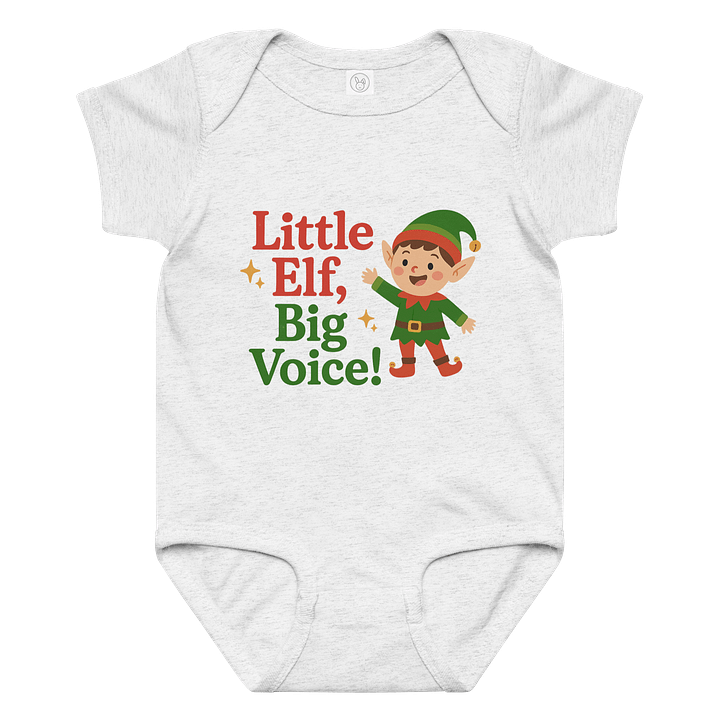 Little Elf, Big Voice! Baby Bodysuit product image (1)