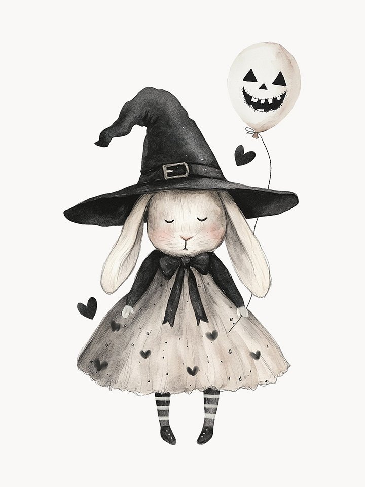 Bunny Witch - Clipart product image (2)