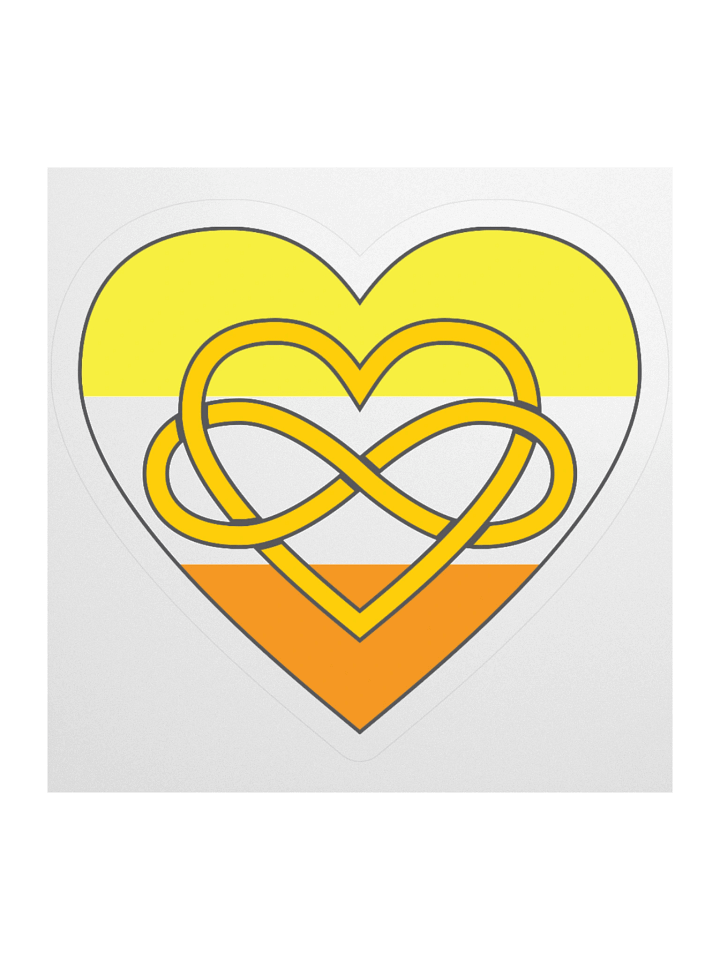 Maverique Pride Flag Polyamory Infinity Heart Sticker product image (2)