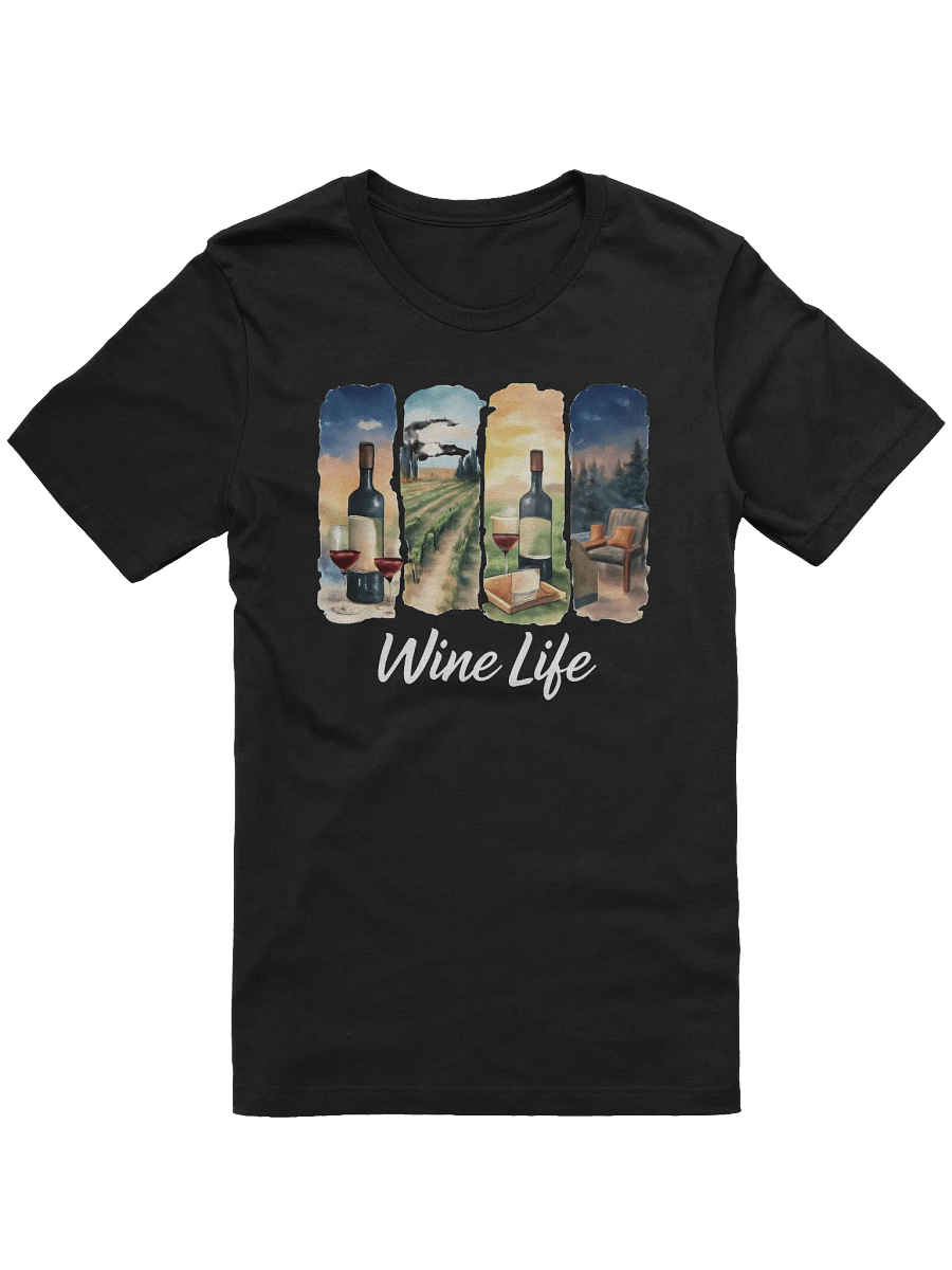 Embrace the Wine Life: Artistic Watercolor T-Shirt - Your Perfect Wine Life Outfit product image (5)