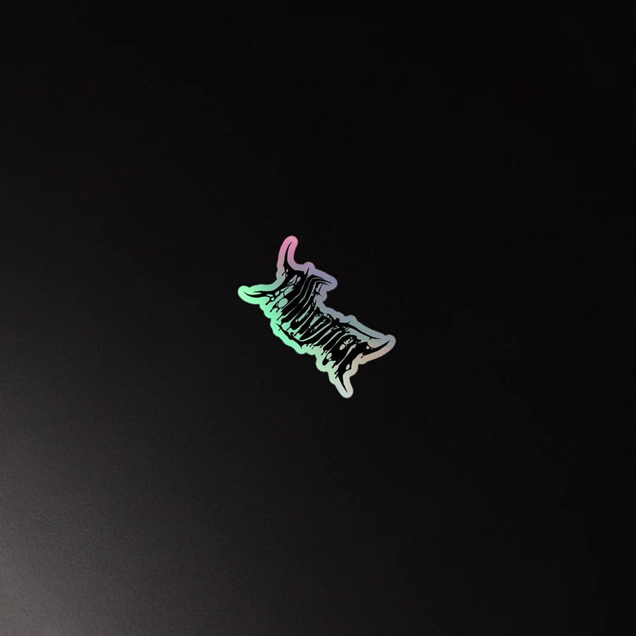 Melted Logo Sticker - Black Holo product image (2)