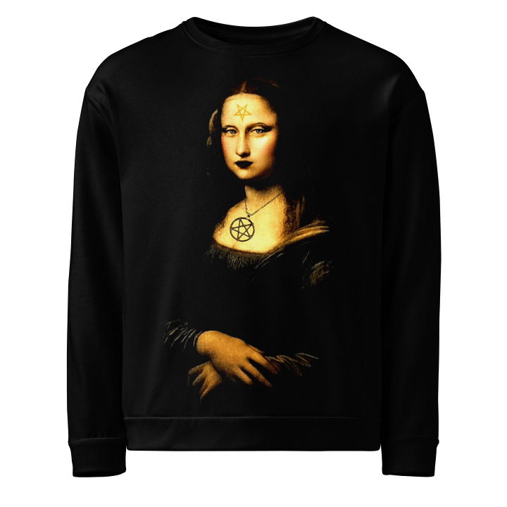 Gothic Mona Lisa Pentagram Sweatshirt product image (1)