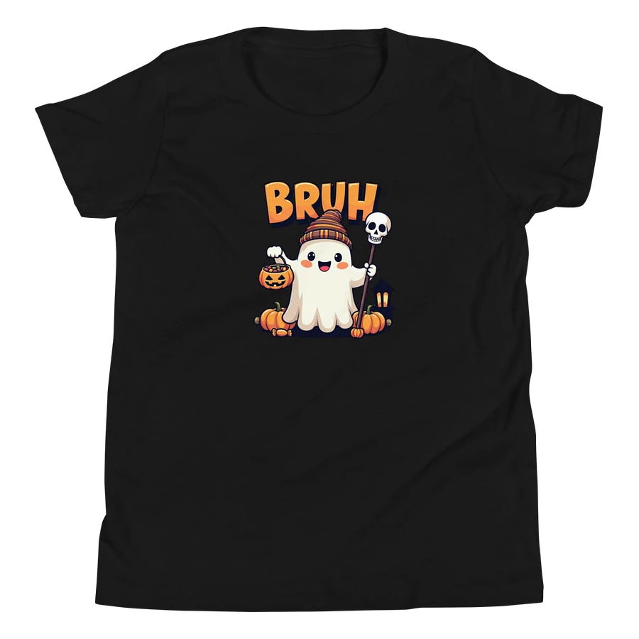 Spooky Ghost Bruh Halloween Youth T-Shirt product image (17)