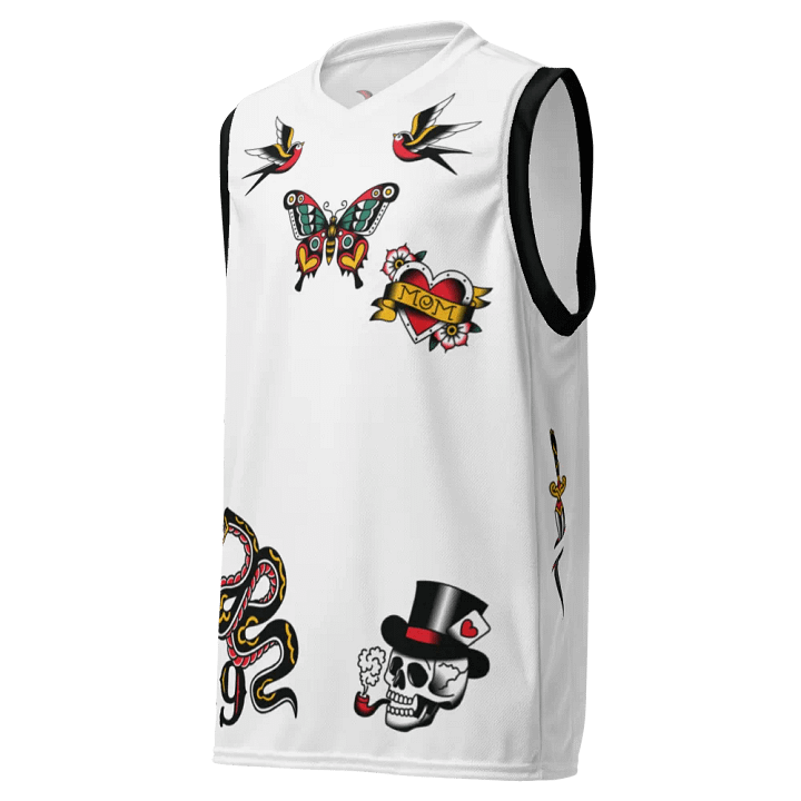 Inked Elegance Basketball Jersey product image (1)
