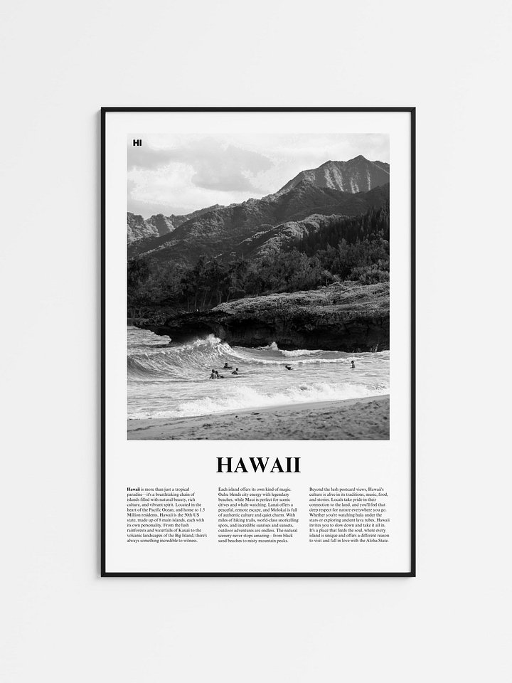 Hawaii 01 Newspaper Poster product image (1)