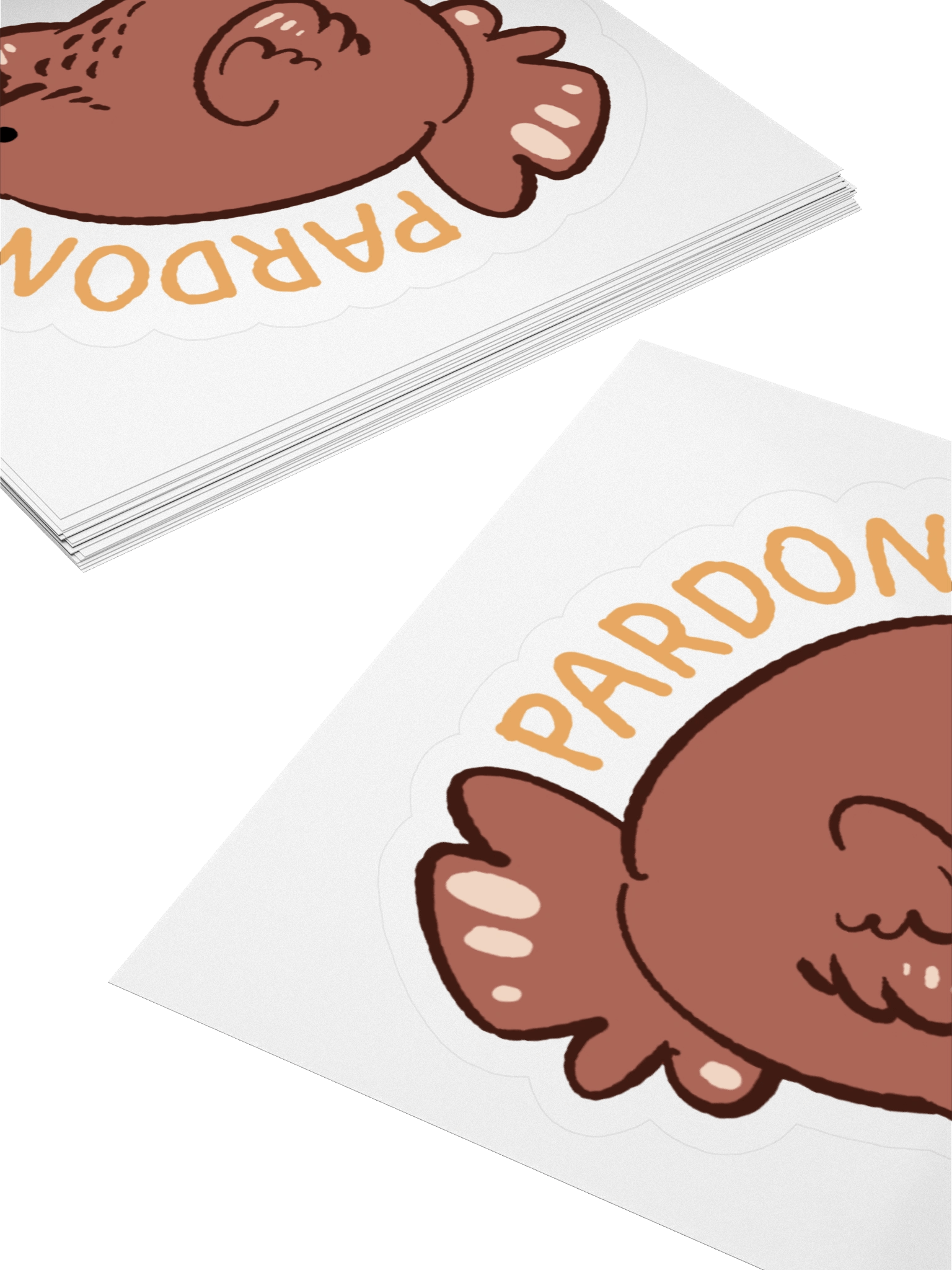 Nuna's chicken "Pardon?" sticker product image (2)