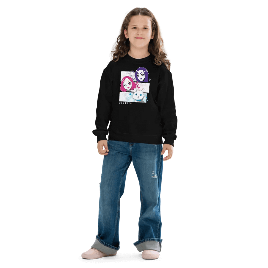 Alex y Tely Youth Anime Sweatshirt product image (6)