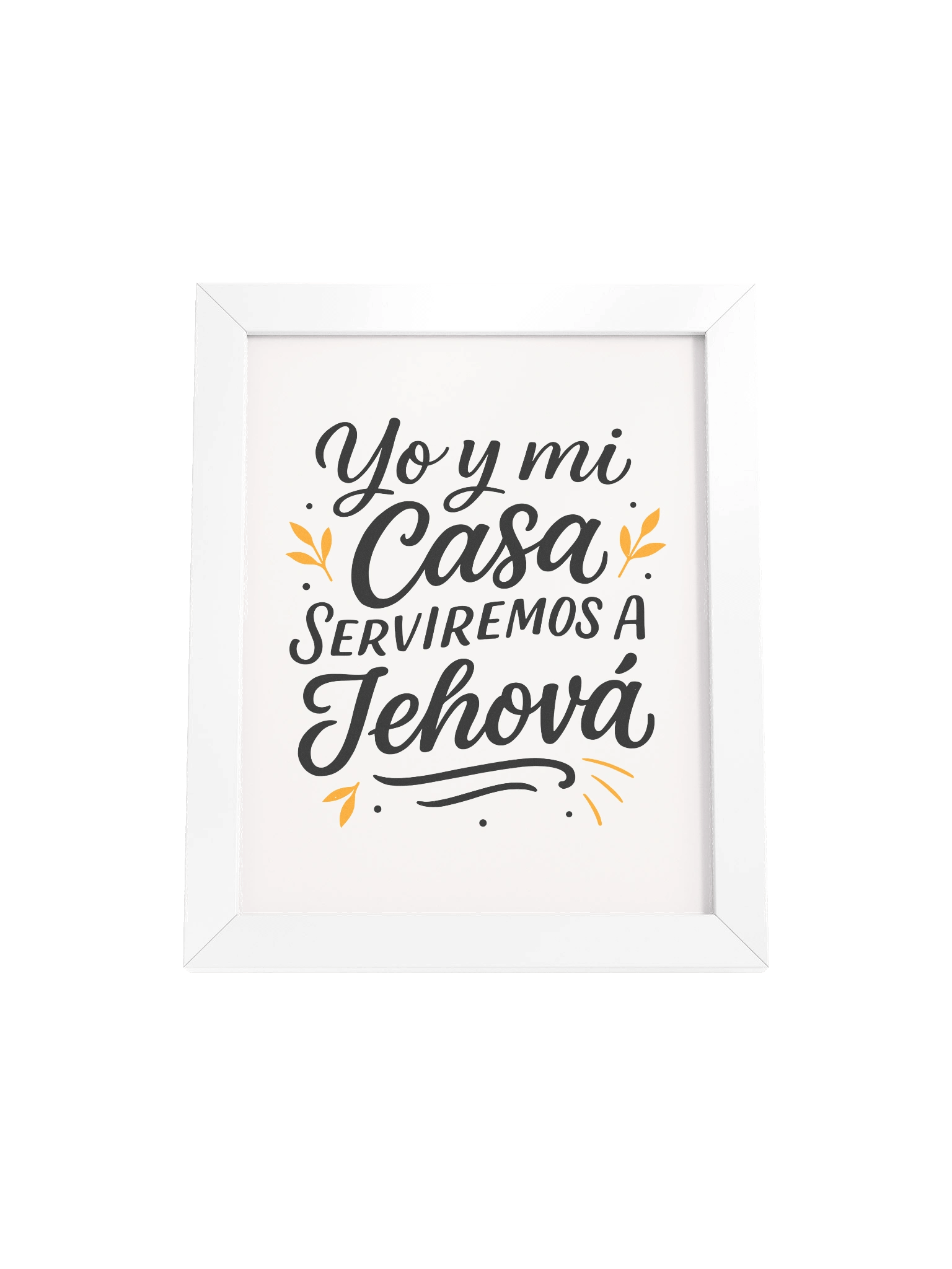 Framed Christian Poster (Spanish) – Joshua 24:15 product image (1)