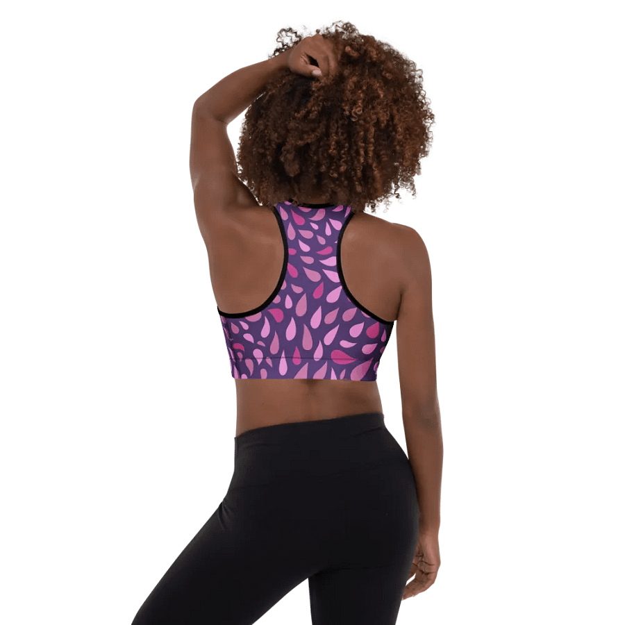 Spiral Swirl Pink & Purple Sports Bra product image (3)