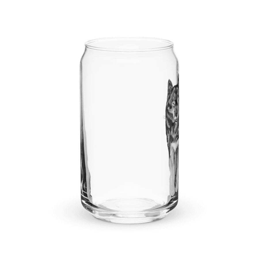Wolf Drawing Glass Can Cup product image (40)