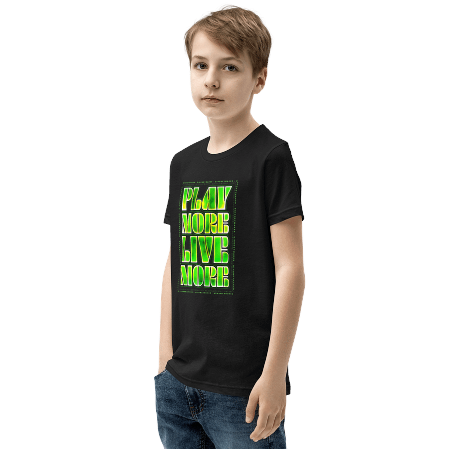 Play More Live More Youth Short Sleeve T-Shirt product image (15)