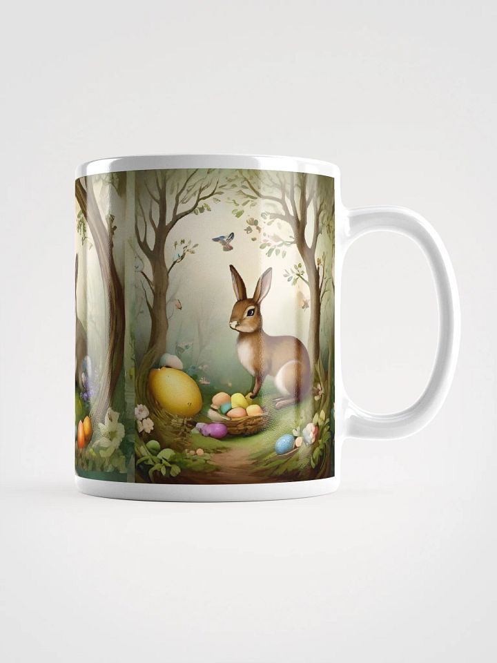Vintage Woodland Easter Bunny Coffee Mug product image (1)