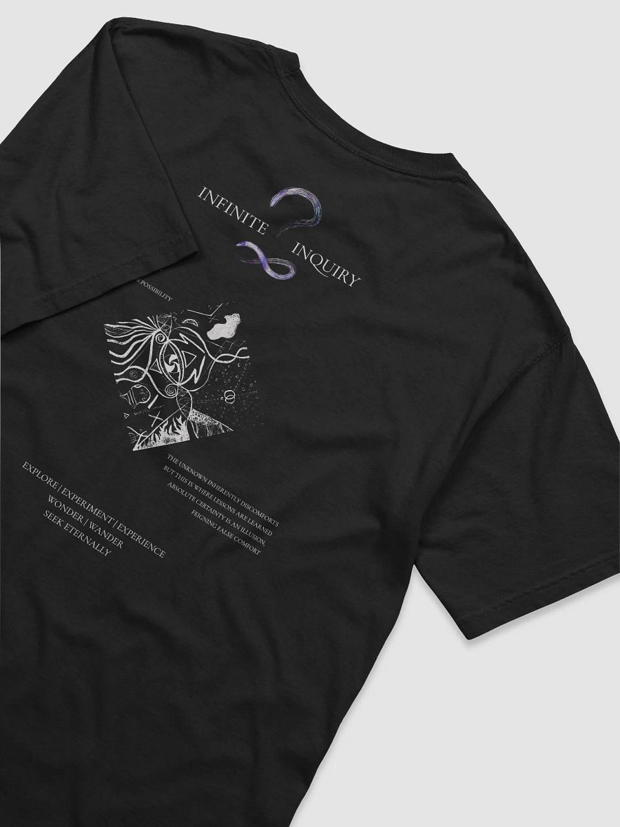 Infinite Inquiry Black Cotton T-Shirt product image (4)