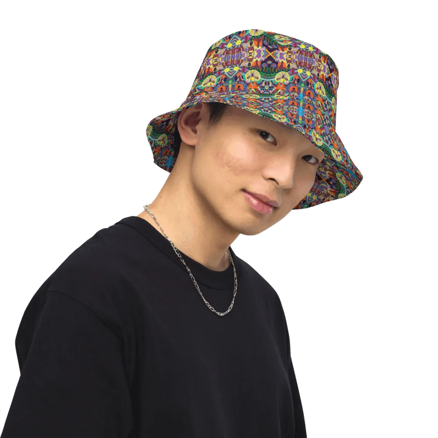 Abstract Doodle Art Animals Unisex Bucket Hat product image (3)