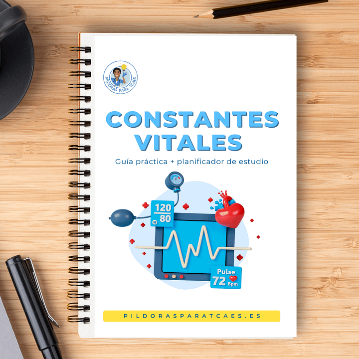 Constantes Vitales para TCAE + 3 Planificadores de Estudio | Precio final product image (1)