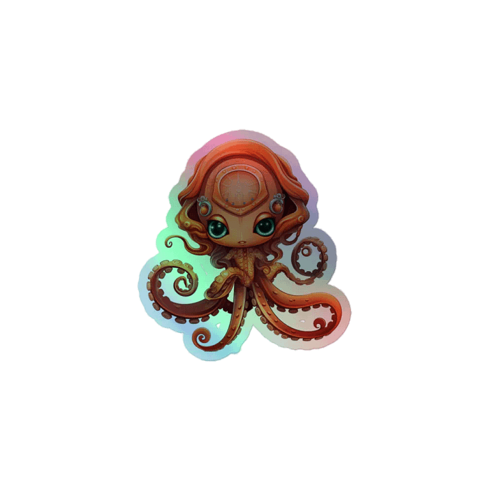 Holographic Tentacle B*tch Mascot Sticker product image (1)