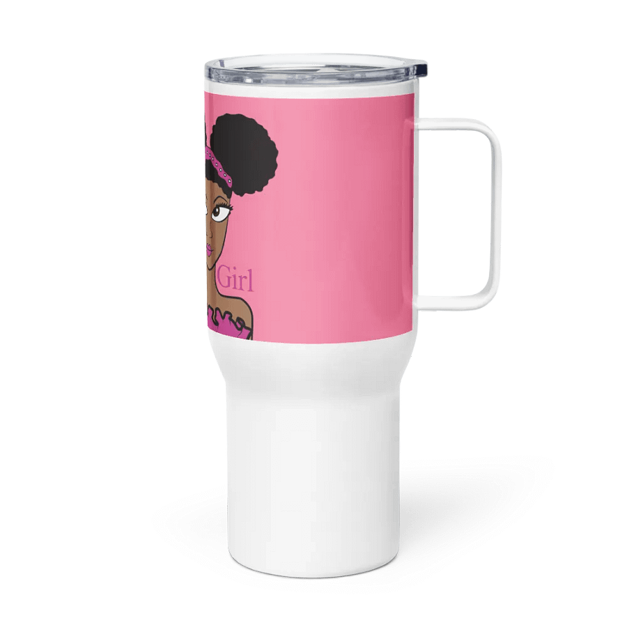 Beautiful Brown Girl Travel Mug - Cocoa product image (3)