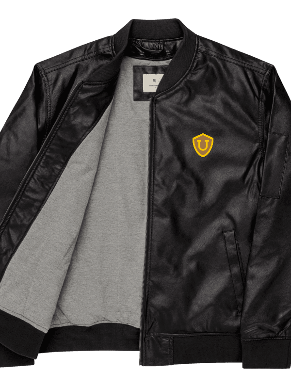 Bomber Jacket de piel sintética UNIWELL (Bordado) product image (2)
