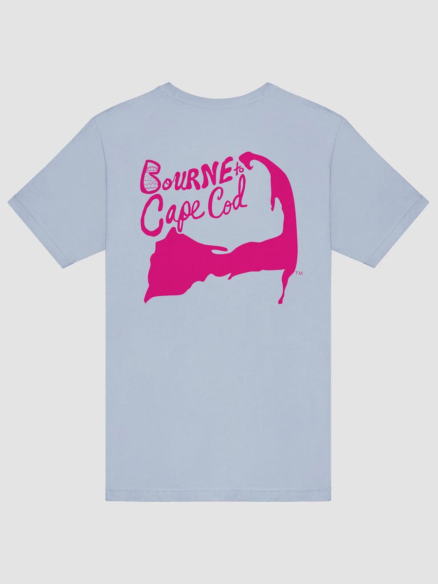 Men's | BOURNE to Cape Cod™ | Supersoft T-Shirt by Bella+Canvas | Vibrant Pink Logo on Pastel Colors product image (11)