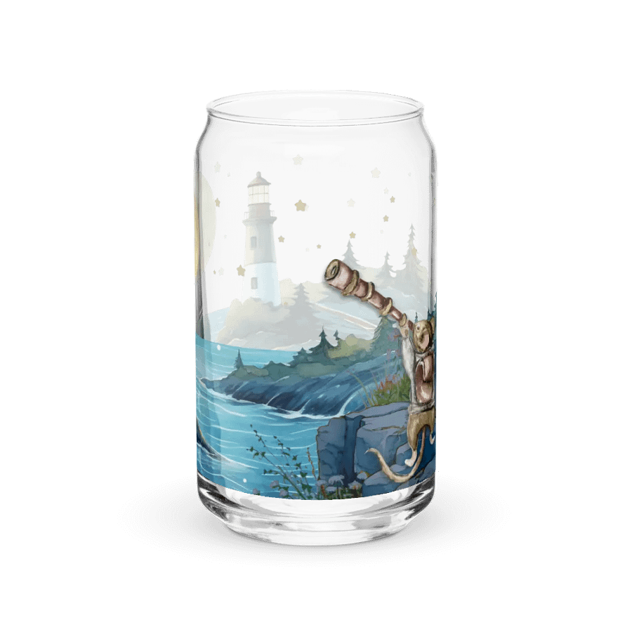 Celestial Mouse Stargazing Bliss Glass Can | 16 oz Magical Night Sky Drinkware product image (9)