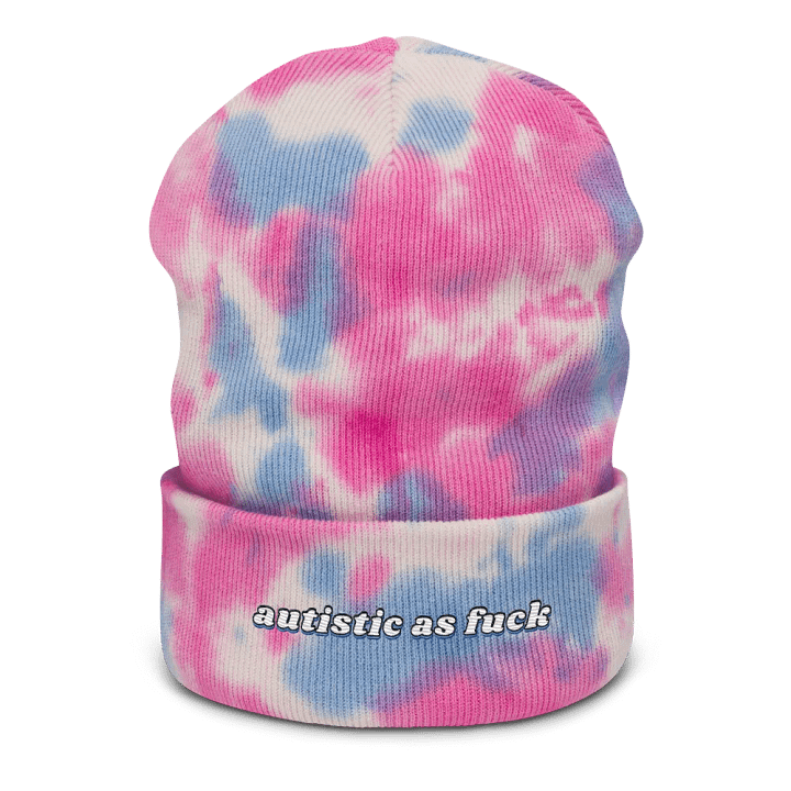 AUTISTIC AS F*CK tie-dye beanie product image (5)